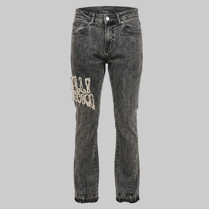 FLARED DENIM JEANS