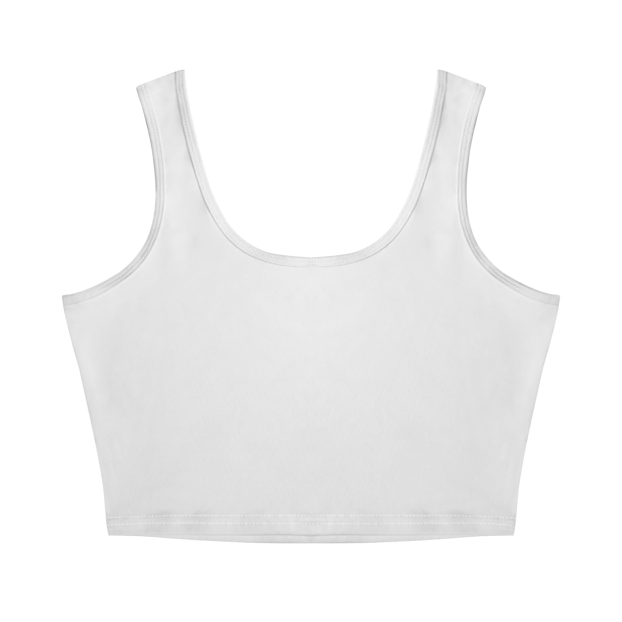 Womens Stretch Crop Tank Top