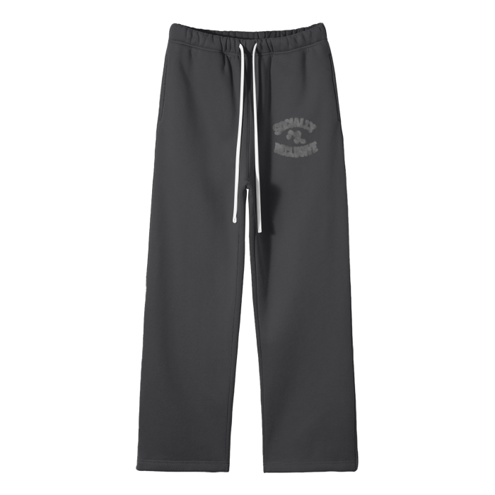 Straight Leg Sweats (Grey)