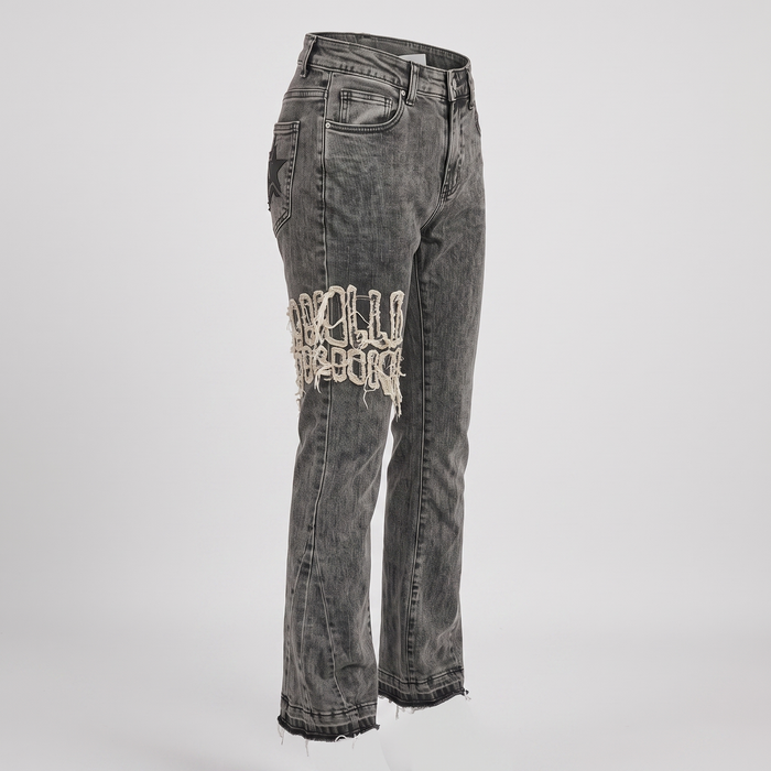 FLARED DENIM JEANS
