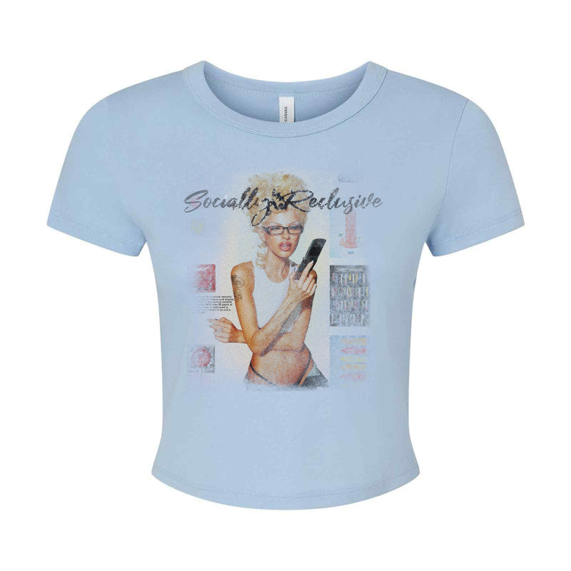 Ladies' Micro Ribbed Baby Tee