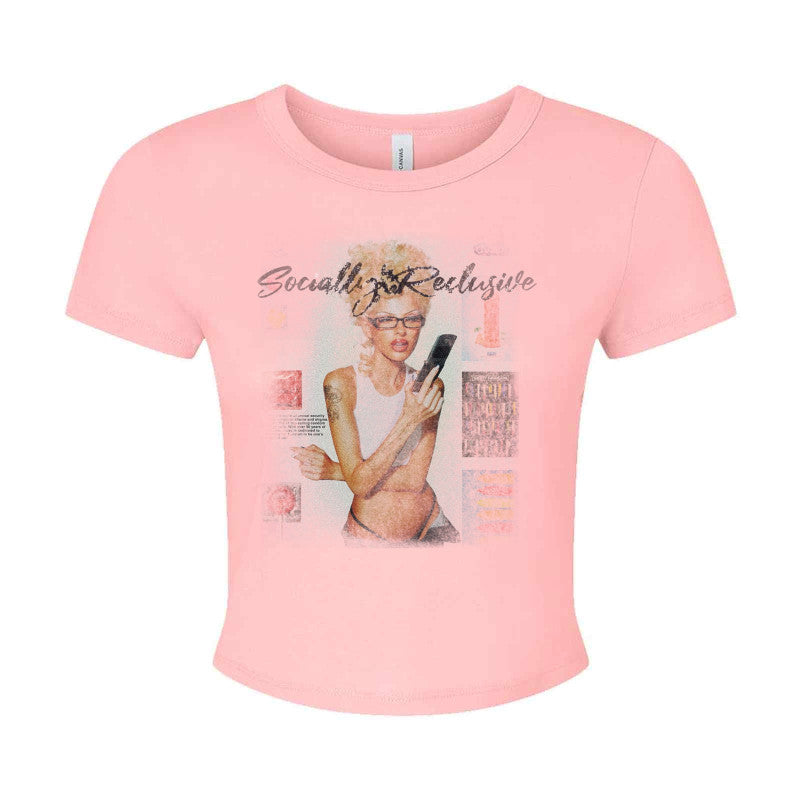 Ladies' Micro Ribbed Baby Tee