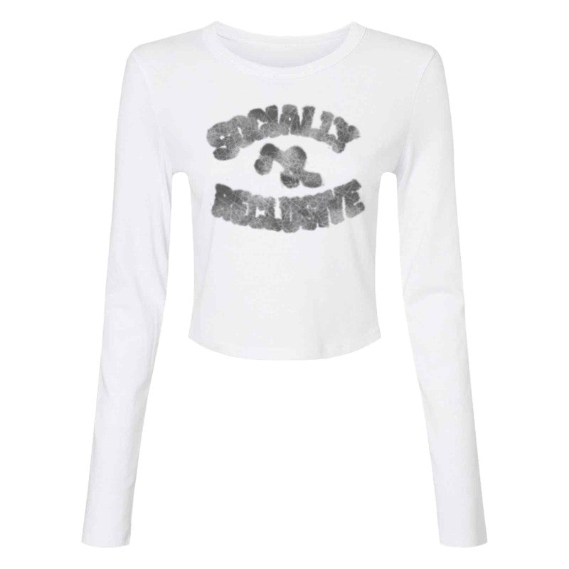 Ladies' Micro Ribbed Long Sleeve Baby Tee